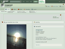 Tablet Screenshot of morganeart.deviantart.com