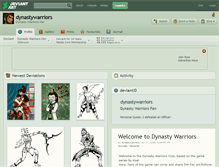 Tablet Screenshot of dynastywarriors.deviantart.com