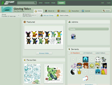 Tablet Screenshot of glowing-tails.deviantart.com