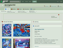 Tablet Screenshot of dancingstarchild.deviantart.com