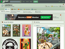 Tablet Screenshot of cutelildrow.deviantart.com