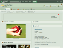 Tablet Screenshot of ameliehope.deviantart.com