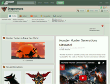 Tablet Screenshot of dragonsmana.deviantart.com