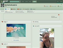 Tablet Screenshot of mechanicallazarus.deviantart.com