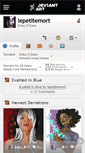 Mobile Screenshot of lepetitemort.deviantart.com