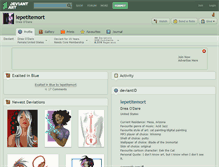 Tablet Screenshot of lepetitemort.deviantart.com