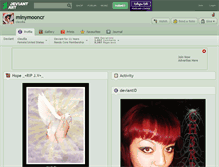 Tablet Screenshot of minymooncr.deviantart.com