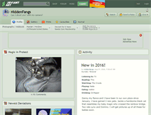 Tablet Screenshot of hiddenfangs.deviantart.com