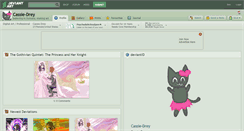 Desktop Screenshot of cassie-drey.deviantart.com