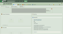 Desktop Screenshot of dark-wonderland.deviantart.com