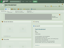 Tablet Screenshot of dark-wonderland.deviantart.com