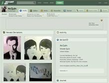 Tablet Screenshot of mcquin.deviantart.com