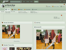 Tablet Screenshot of la-vie-en-rose.deviantart.com
