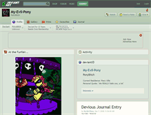 Tablet Screenshot of my-evil-pony.deviantart.com