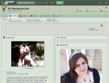 Tablet Screenshot of mc-romancexcore.deviantart.com