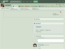 Tablet Screenshot of colinmlp.deviantart.com