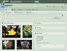 Tablet Screenshot of ekajulyana.deviantart.com