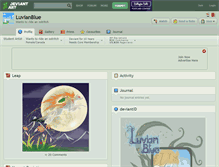 Tablet Screenshot of luvianblue.deviantart.com