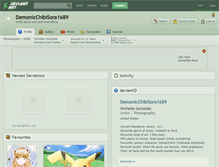 Tablet Screenshot of demonicchibisora1689.deviantart.com