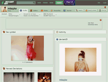 Tablet Screenshot of missyke.deviantart.com