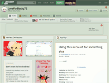 Tablet Screenshot of loveforblacky72.deviantart.com