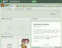 Tablet Screenshot of cadowi.deviantart.com