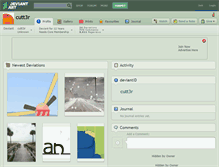 Tablet Screenshot of cutt3r.deviantart.com