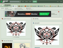 Tablet Screenshot of amasarac.deviantart.com