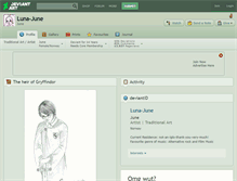 Tablet Screenshot of luna-june.deviantart.com