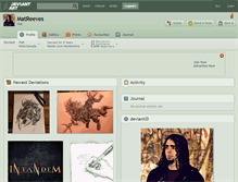 Tablet Screenshot of matreeves.deviantart.com