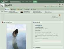 Tablet Screenshot of dhampirgir.deviantart.com
