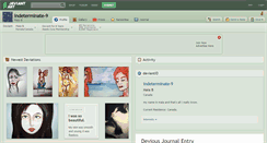 Desktop Screenshot of indeterminate-9.deviantart.com