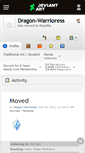 Mobile Screenshot of dragon-warrioress.deviantart.com