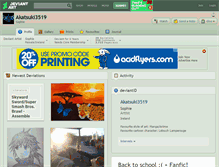 Tablet Screenshot of akatsuki3519.deviantart.com
