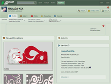 Tablet Screenshot of hamada-ksa.deviantart.com