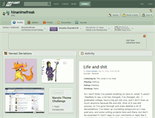 Tablet Screenshot of hlnanimefreak.deviantart.com