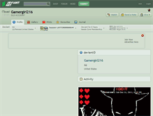 Tablet Screenshot of gamergirl216.deviantart.com