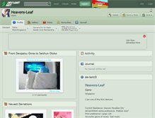 Tablet Screenshot of heavens-leaf.deviantart.com