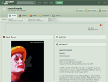 Tablet Screenshot of naomi-marie.deviantart.com