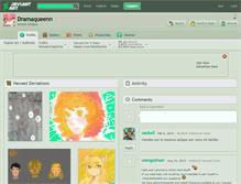 Tablet Screenshot of dramaqueenn.deviantart.com