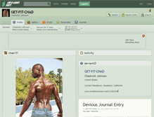 Tablet Screenshot of get-fit-chad.deviantart.com