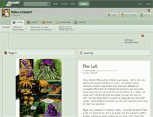 Tablet Screenshot of neko-ookami.deviantart.com