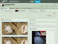 Tablet Screenshot of animalloverbecky.deviantart.com