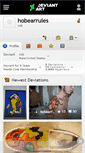 Mobile Screenshot of hobearrules.deviantart.com