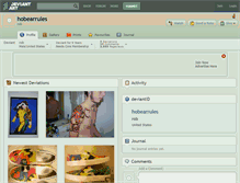 Tablet Screenshot of hobearrules.deviantart.com