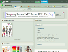 Tablet Screenshot of annie-may.deviantart.com