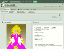 Tablet Screenshot of mexicanidiot28.deviantart.com