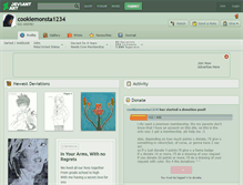 Tablet Screenshot of cookiemonsta1234.deviantart.com
