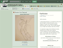 Tablet Screenshot of hatakekakashi-sama.deviantart.com
