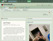 Tablet Screenshot of lances-baby-girl.deviantart.com